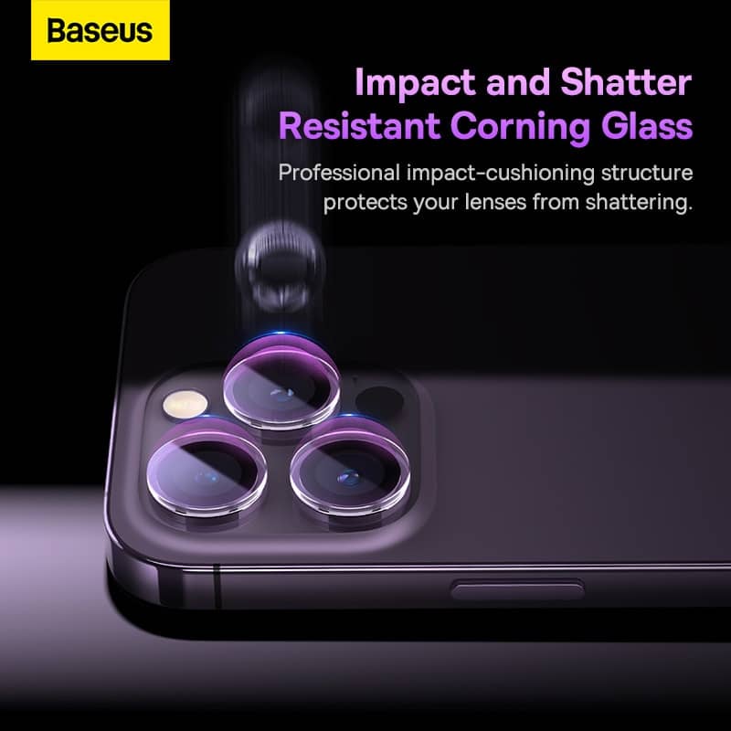 Baseus 2Pcs Camera Lens Protector For iPhone 15 Pro Max 15 Plus