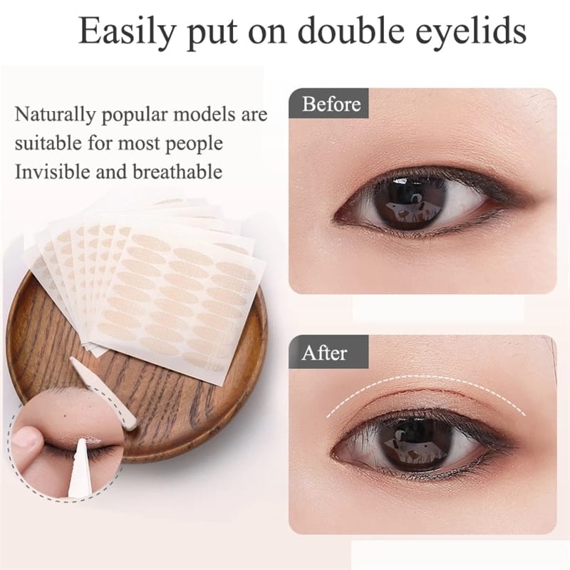 Eyelid Tape Invisible Eye Stickers Portable Breathable Natural